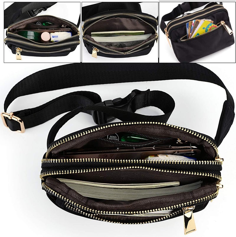 UTO Fanny Pack for Women Crossbody Trendy Fashion Belt Purse Chest Waist Hip Bumbag for Outdoor Shopping Travel Hiking - Image 4
